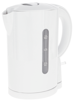 Liten vattenkokare 1 liter, vit, 1080 W