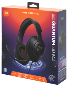 JBL Quantum 100M2 gamingheadset med bom-mikrofon