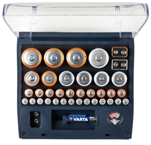 Batteribox med batteriprovare