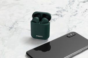 Streetz True Wireless Stereo semi-in-ear, trådlösa hörlurar