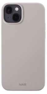 Mobilskal silikon för iPhone 14 Plus, Holdit Taupe