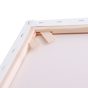 Kvadratisk canvas med ram, bomull, Sang, 3-pack