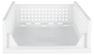 Klappbox med öppen front, vit