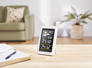 Väderstation med färgskärm