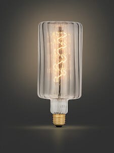 Savunvärinen lamppu E27 himmennettävä LED Smokey