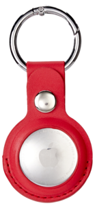 Anmiki Airtag-hållare med nyckelring, konstläder