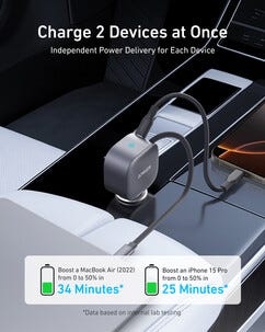 Anker Nano billaddare 75 W USB-C