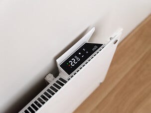 Mill Glass Smart WiFi Sähköpatteri Gen. 4, valkoinen, 1050 W