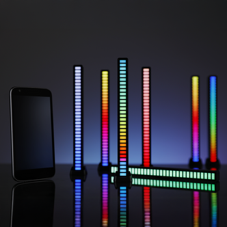 LED-list med fargeeffekter, oppladbar 18 cm
