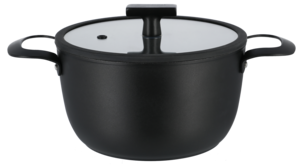 Keramisk gryte med glasslokk, 2,8 liter