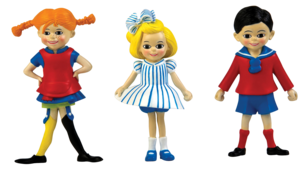 Dukkesett, Pippi, Tommy og Annika