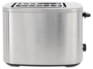 Brödrost 2 skivor, rostfritt stål