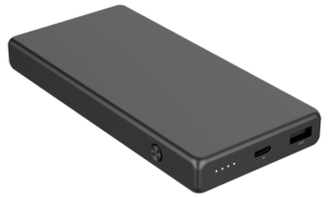 Powerbank med integrerade kablar, 10 000 mAh
