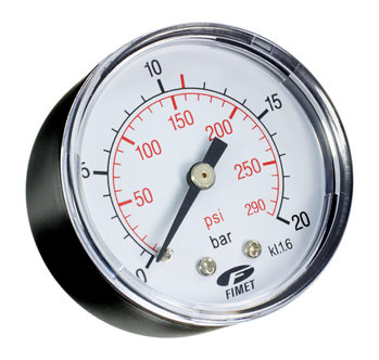 Manometer 0-20 bar, R 1/4"