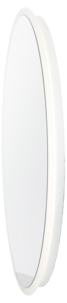 Rundt baderomsspeil med dimbart lys, hvitt, 60 cm