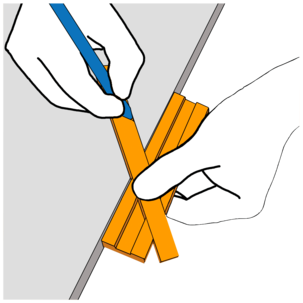 Hardvinkel-mittatikku