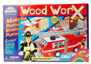 Byggsats Brandbil Wood Worx Jumbo