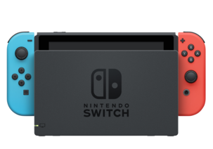 Nintendo Switch spillkonsoll med Neon Blue / Neon Red Joy-Con