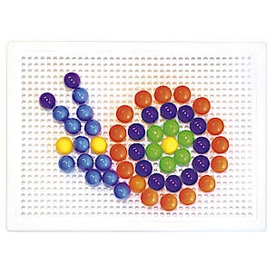 Stiftmosaikk, hullplate og 120 stifter