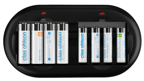 Batteriladdare med batterier