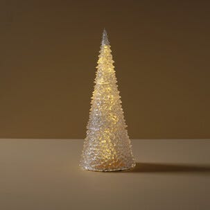 Julgran LED med timer varmvitt sken, 43,5 cm