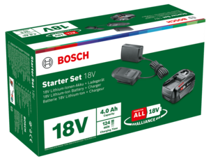 Bosch batteri og lader 18 V 1 x 4,0 Ah AL 18V-20