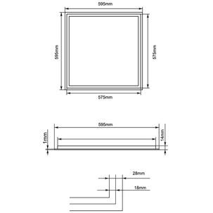 Designlight Framy II LED ljusram 60 x 60 cm