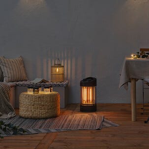 Oscillerende terrassevarmer med timer, 800 W