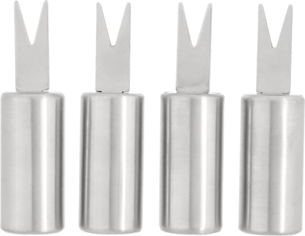 Majshållare rostfritt stål, 4-pack