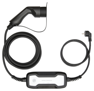 Deltaco EV-1225 1-fas portabel laddare elbil typ 2, 5 m