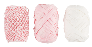 Presentsnöre rosa/vit