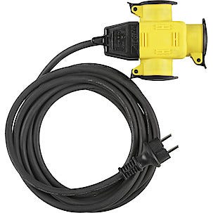 Grenuttag utomhus, 3-vägs med 5 m kabel