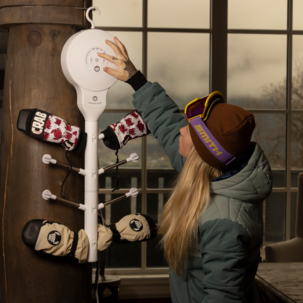 Hedgehog Hanger portabel skotork med 8 krokar