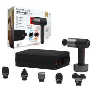 Sharper Image Powerboost Pro+ massagepistol, 6 munstycken