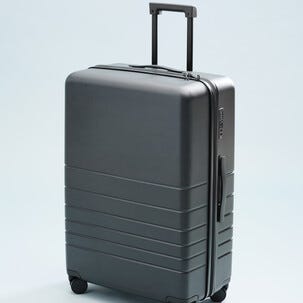 Stor trillekoffert med 4 hjul, lett vekt, svart, 86 liter