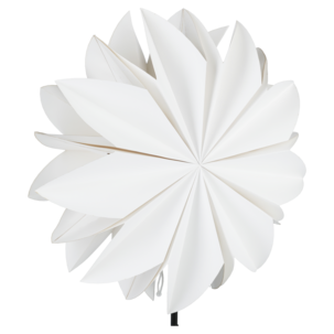 Adventsstjärna blomma papper 50 cm vit, Northlight