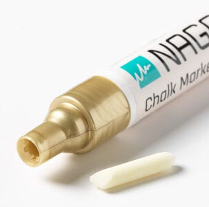 Naga merkepenn glass, speil, 4,5 mm, 2-pakning