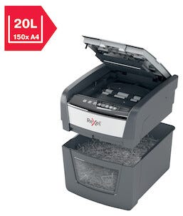 Dokumentförstörare Rexel Optimum AutoFeed 45X, korsstrimling