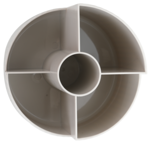 Empire S roterande liten sminkförvaring, beige