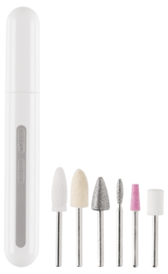 Pedikyr- och manikyrset med 6 tillbehör, laddningsbart