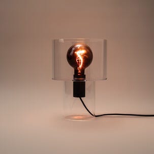 Northlight Kiara bordlampe i transparent akryl, 28 cm