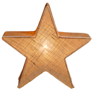 Stjärna i juteväv