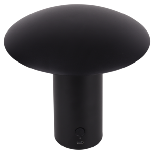 Tage Ladattava pöytävalaisin metalli musta, 20 cm, Northlight