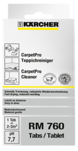 Rengöringstabletter till textil-/mattvätt Kärcher RM760