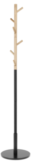 Tamburmajor svart trä, 6 krokar, 178 cm
