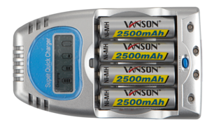 Batterilader, Vanson