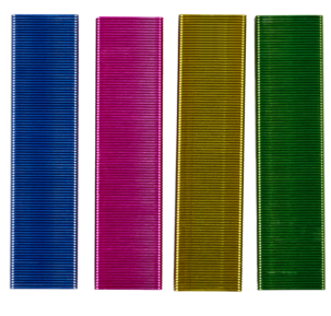 Rapid fargede klammer/stifter, type 26/6