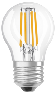 Dimbar klotlampa LED E27 Osram, varmvit