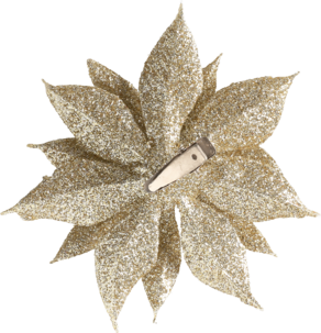 Julgranspynt blommor med clips, 4-pack