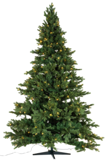 Juletre med innebygd belysning, 250 cm